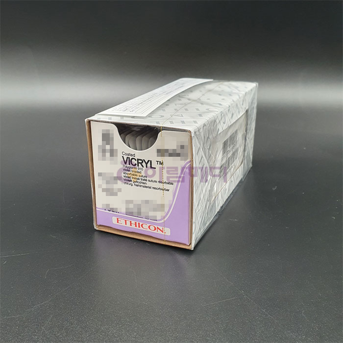 (에치콘) 바이크릴 Vicryl W9410H 4/0 36EA/BX 바늘13mm straight 45cm