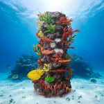 아일랜드 산호군락 Island A (120 x 100 x 200cm)-인조산호-원아쿠아