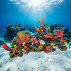 아일랜드 산호군락 L-6 2ND SET(200 x 70 x 100cm)-인조산호-원아쿠아