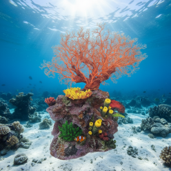 아일랜드 산호군락 SET C with PU corals (110 x 80 x 118cm-주문생산)-인조산호-원아쿠아