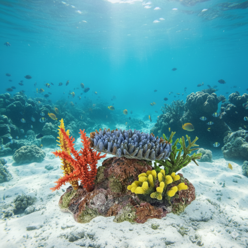 아일랜드 산호군락 SET B with PU corals (80 x 58 x 40cm-주문생산)-인조산호-원아쿠아