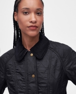 여성 블랙 Beadnell Polarquilt 자켓