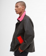 [Barbour X Flower Mountain] 남여공용 올리브 OS 트랜스포트 왁스자켓