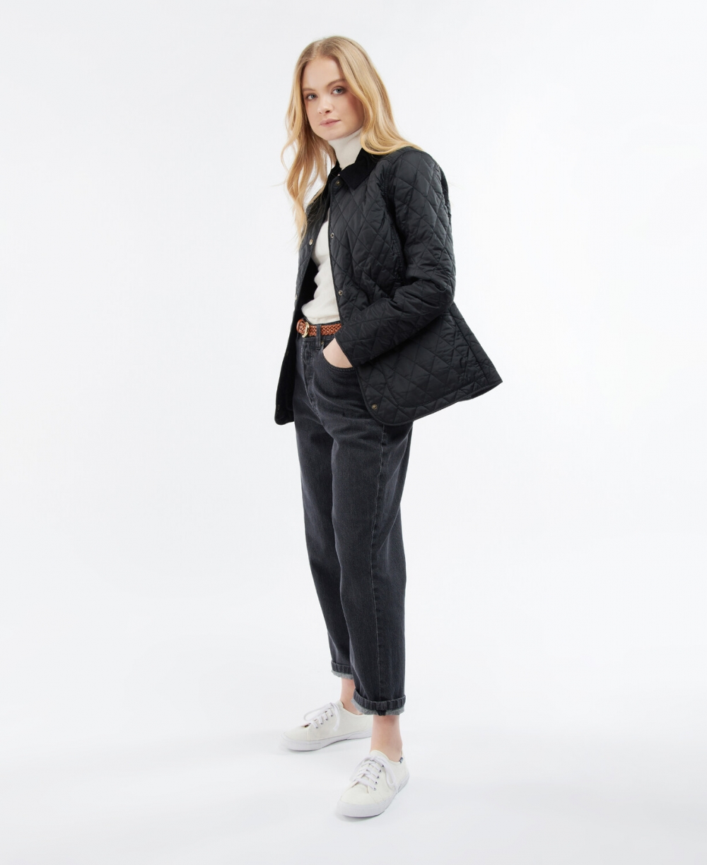 [25SS] 여성 블랙 Annandale 퀼팅 자켓