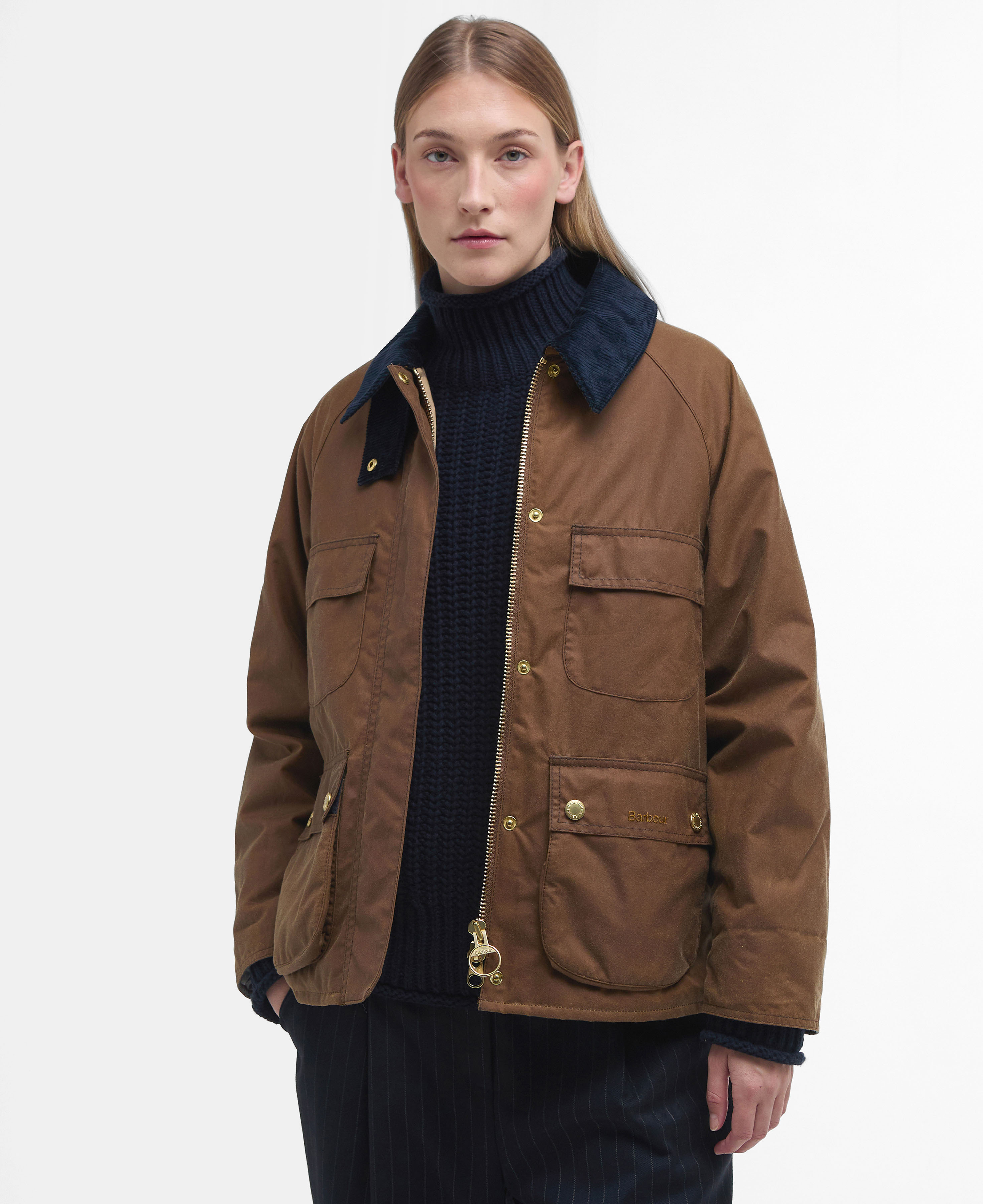 [25SS] 여성 브라운 Ruth 왁스 자켓