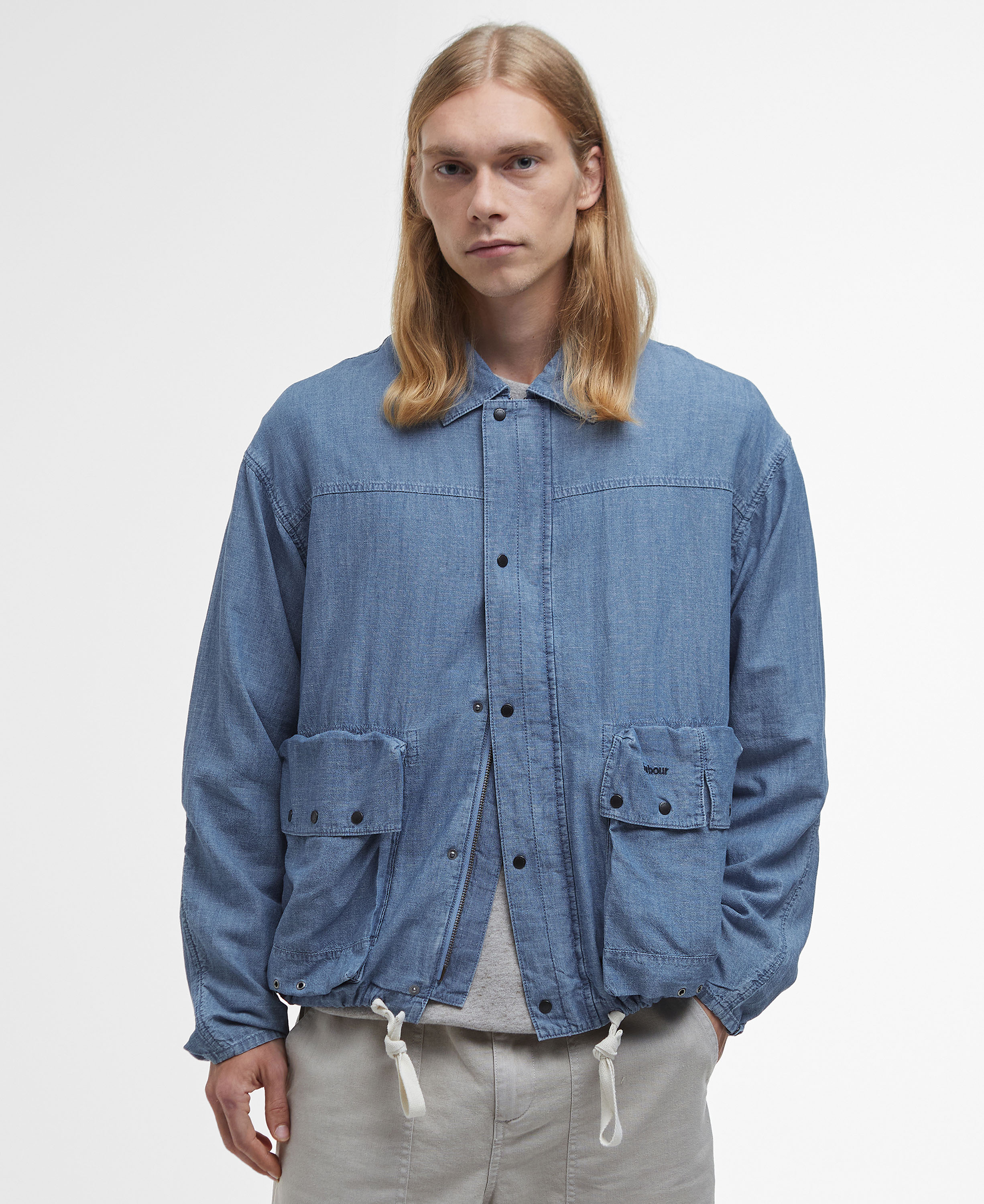 [25SS] 남성 블루 Duham Chambray 캐주얼 자켓