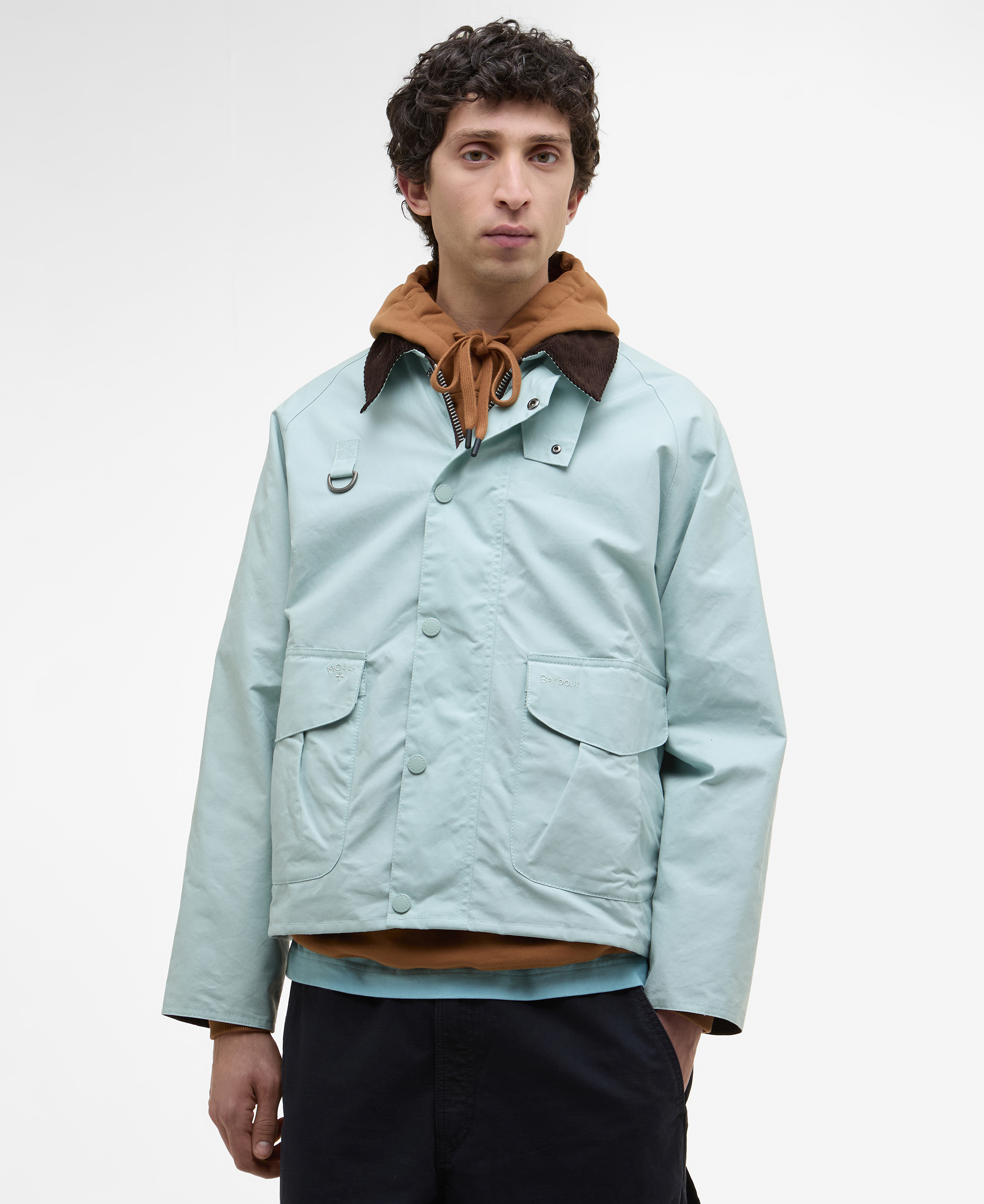 [25SS][BarbourX NOAH] 남성 라이트 블루 Wading 캐주얼 자켓