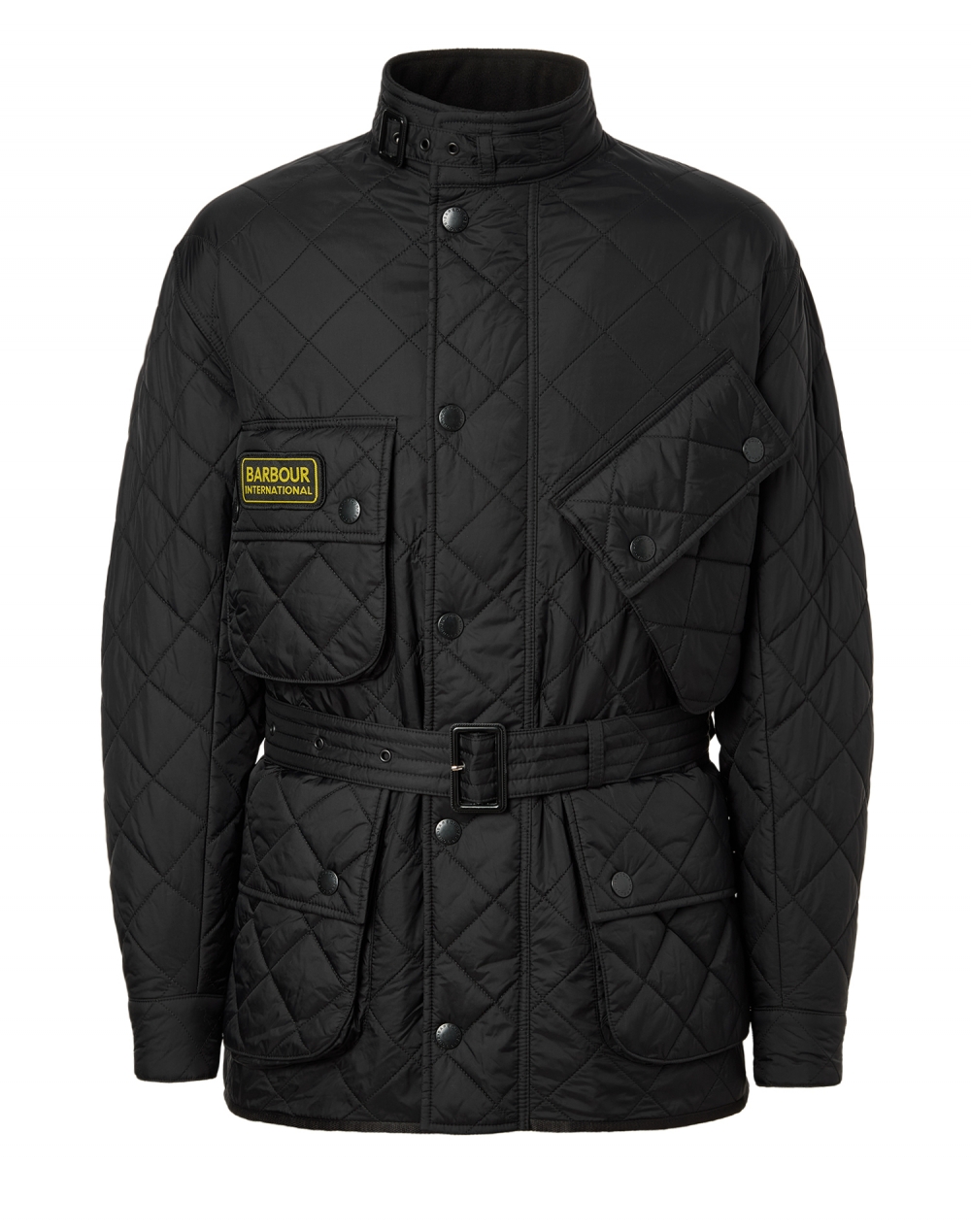 [25FW] 남성 블랙 B.Intl 인터내셔널 폴라 퀼팅자켓