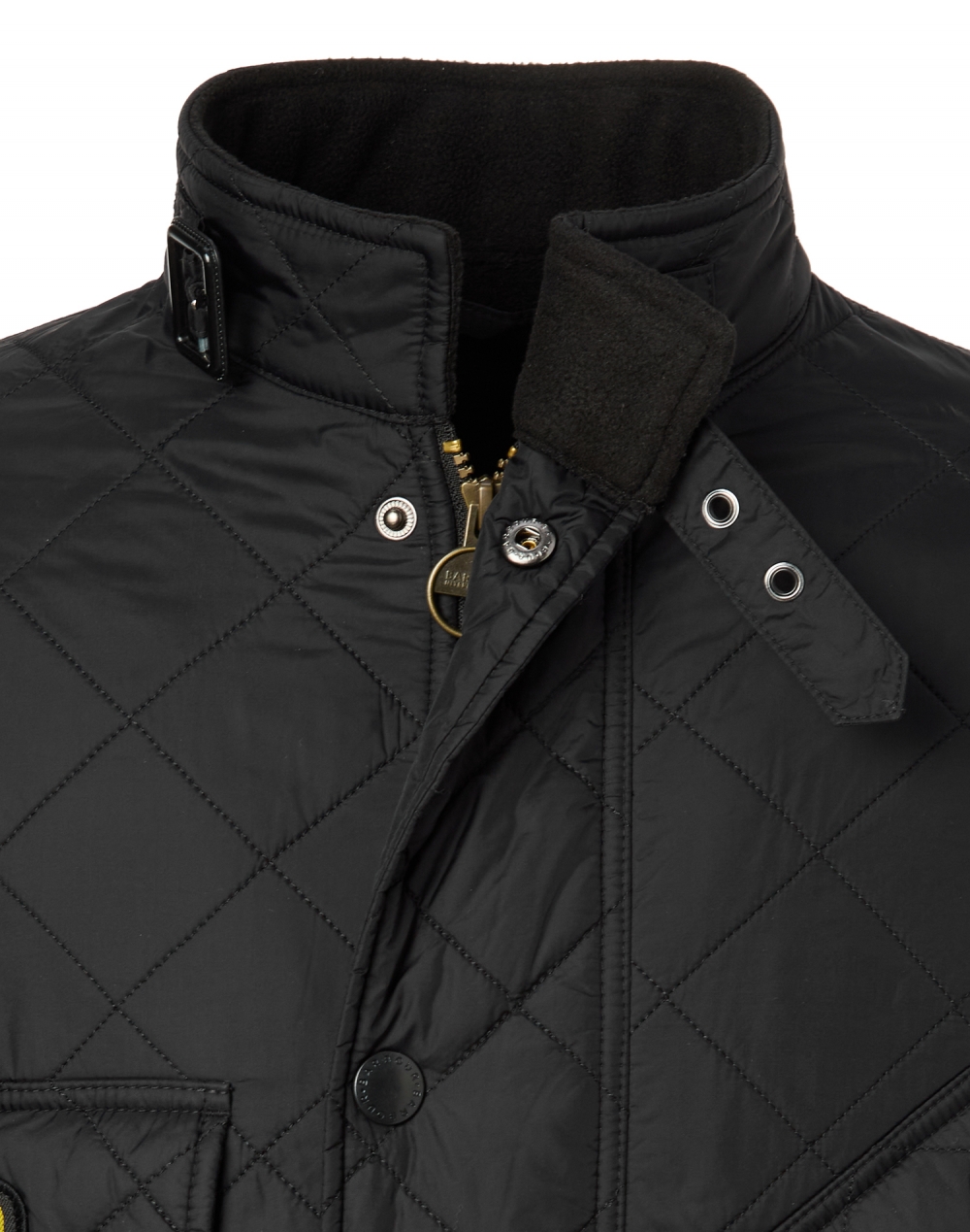 [25FW] 남성 블랙 B.Intl 인터내셔널 폴라 퀼팅자켓