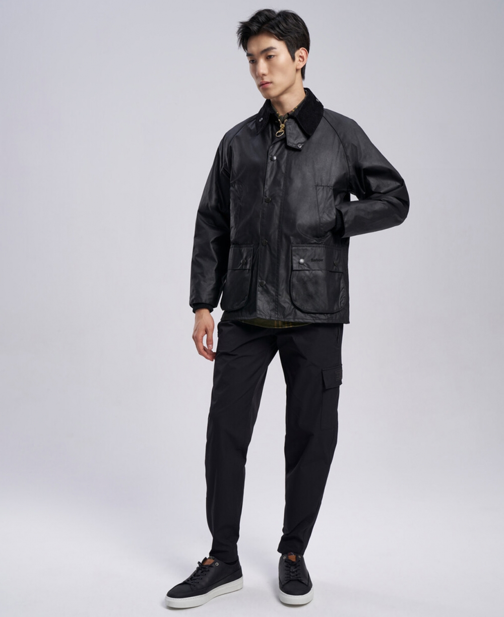 [25FW] 남성 블랙 Bedale 왁스 자켓