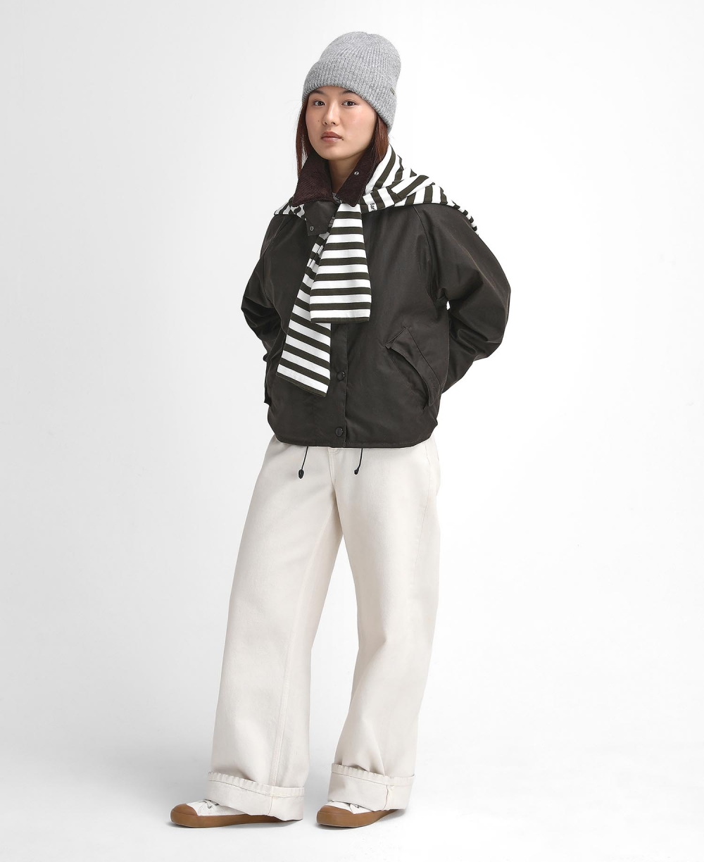 [25FW] 여성 올리브 Transport 왁스 자켓