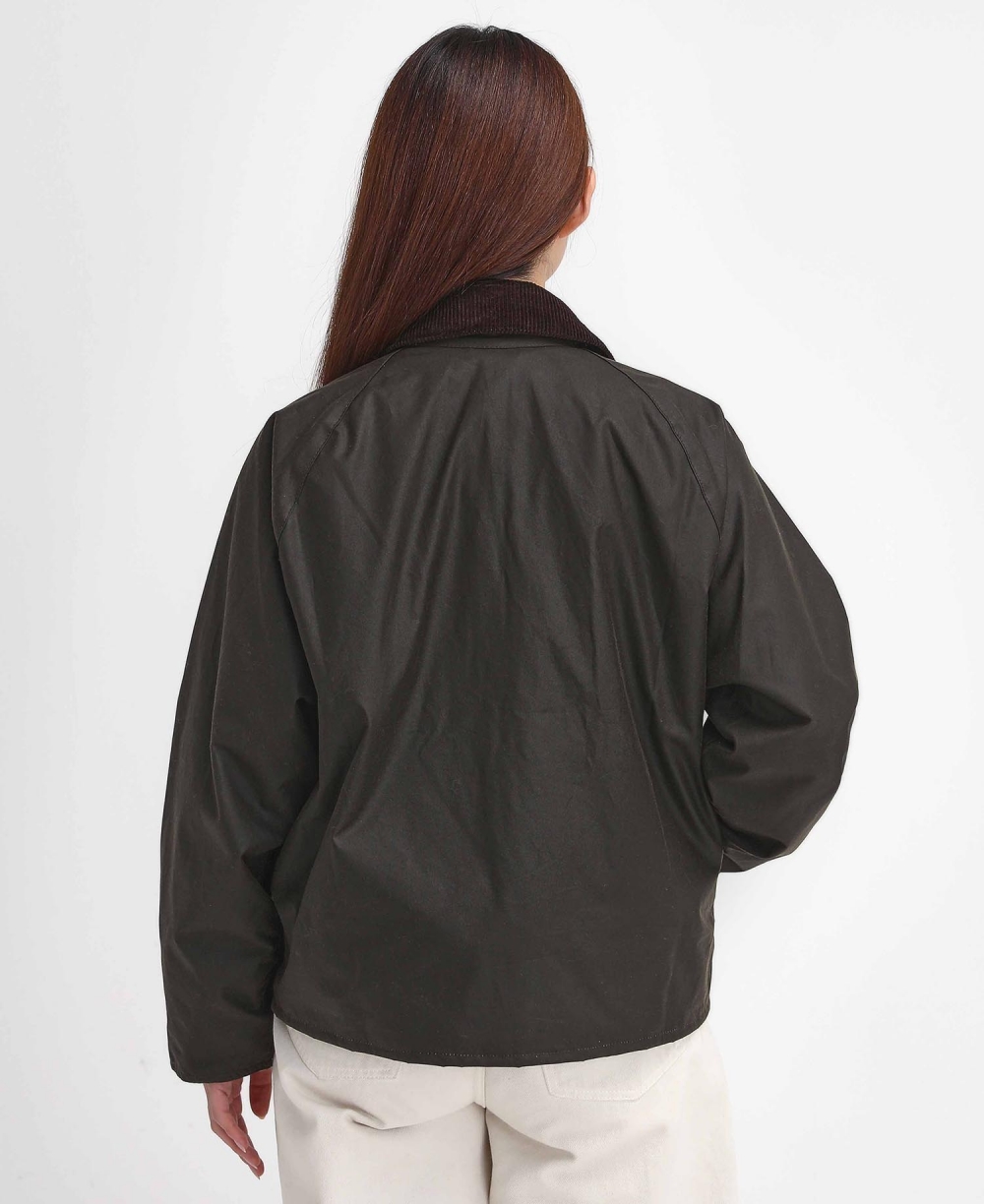 [25FW] 여성 올리브 Transport 왁스 자켓
