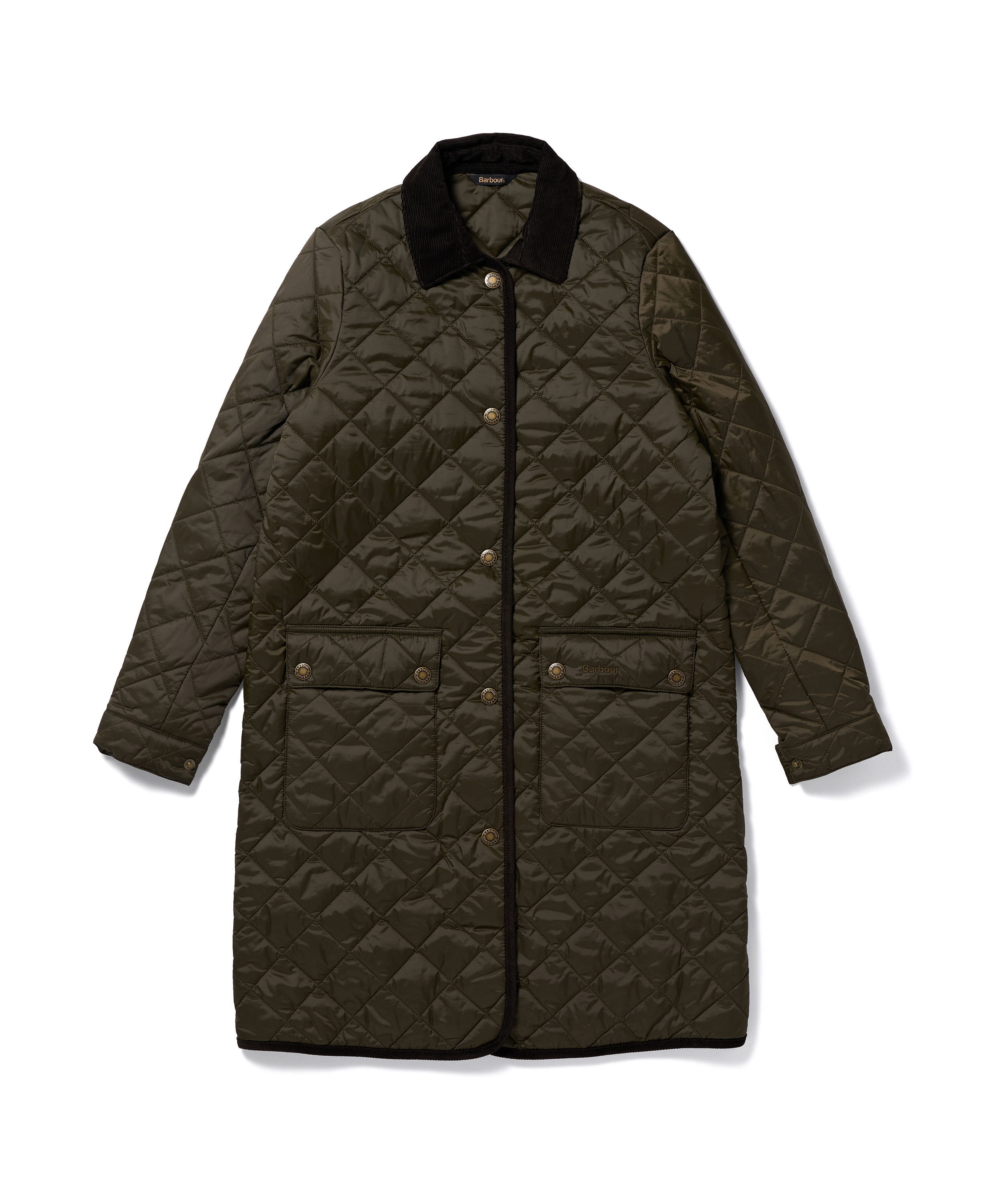 [25FW] 여성 올리브 Border 퀼팅 자켓