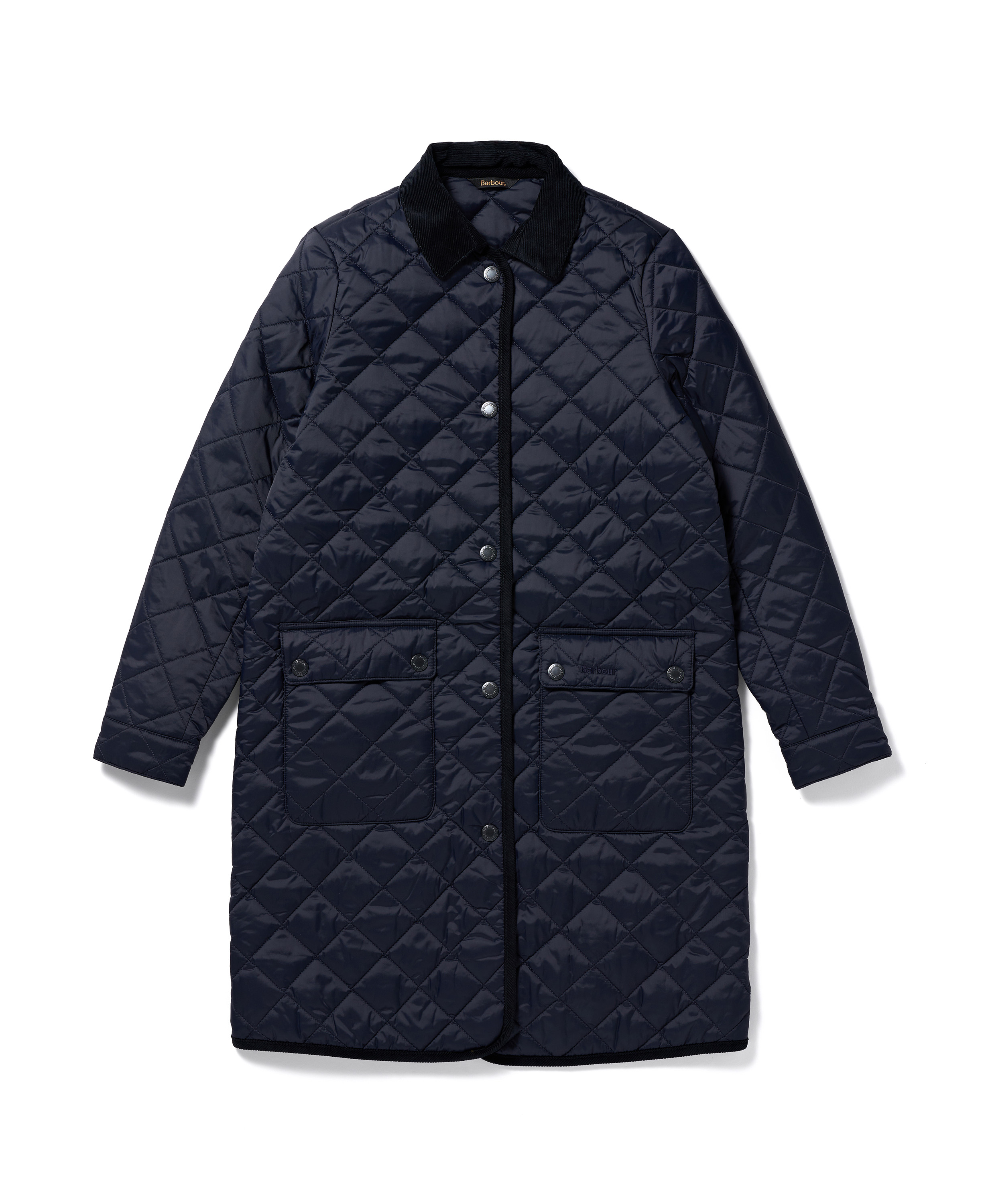 [25FW] 여성 네이비 Border 퀼팅 자켓