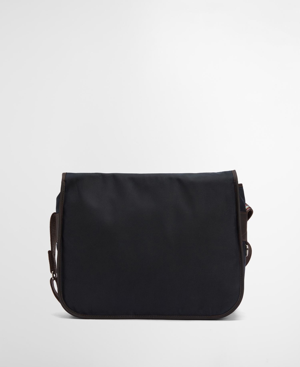 [Barbour x Paul Smith] 네이비 왁스 Tarras 백