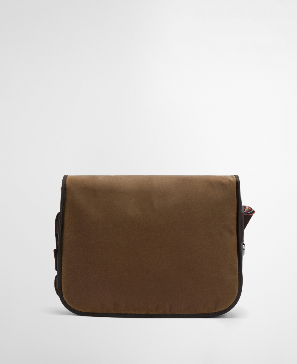 [Barbour x Paul Smith] 브라운 왁스 Tarras 백