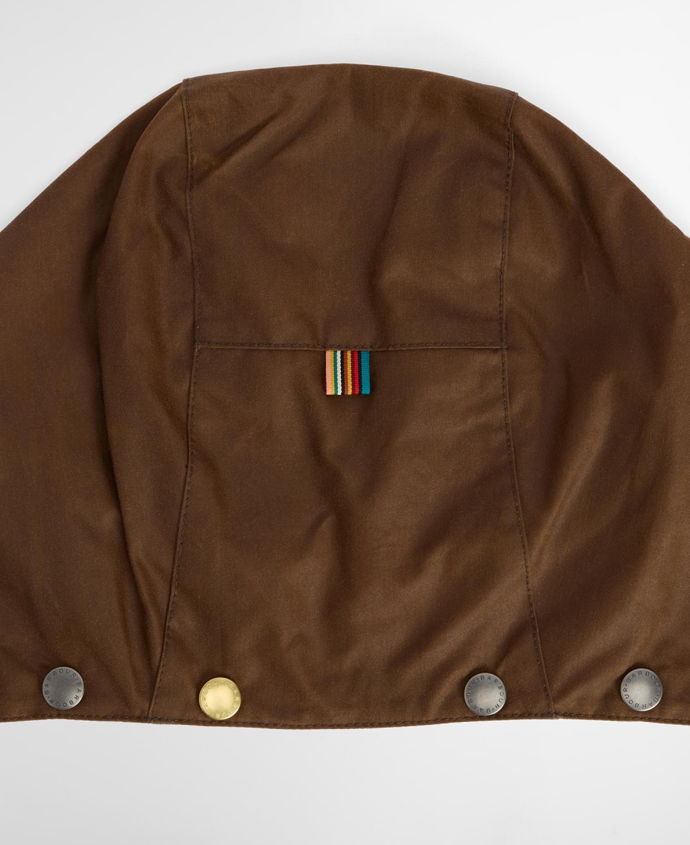 [Barbour x Paul Smith] 남여공용 브라운 왁스 후드