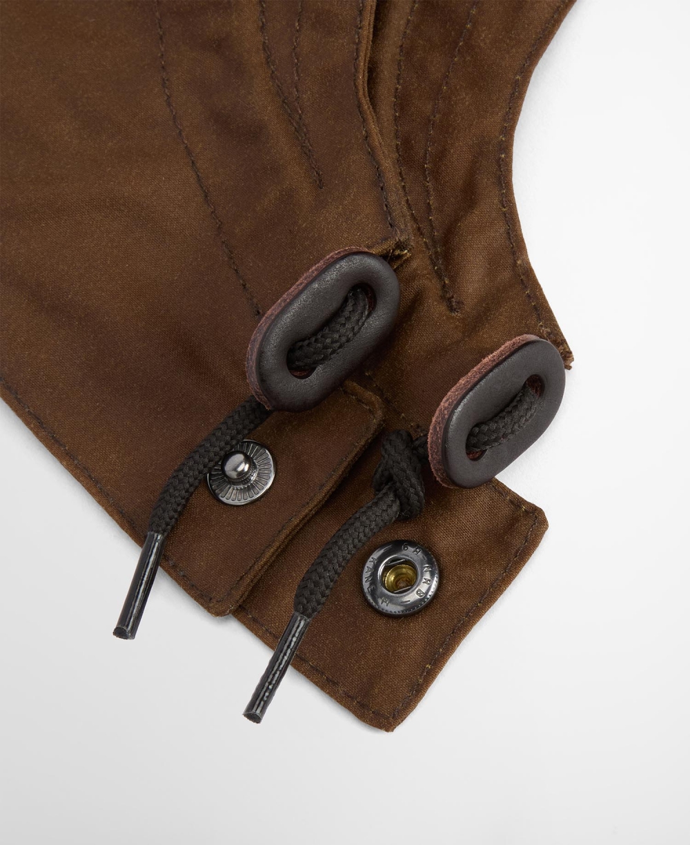 [Barbour x Paul Smith] 남여공용 브라운 왁스 후드