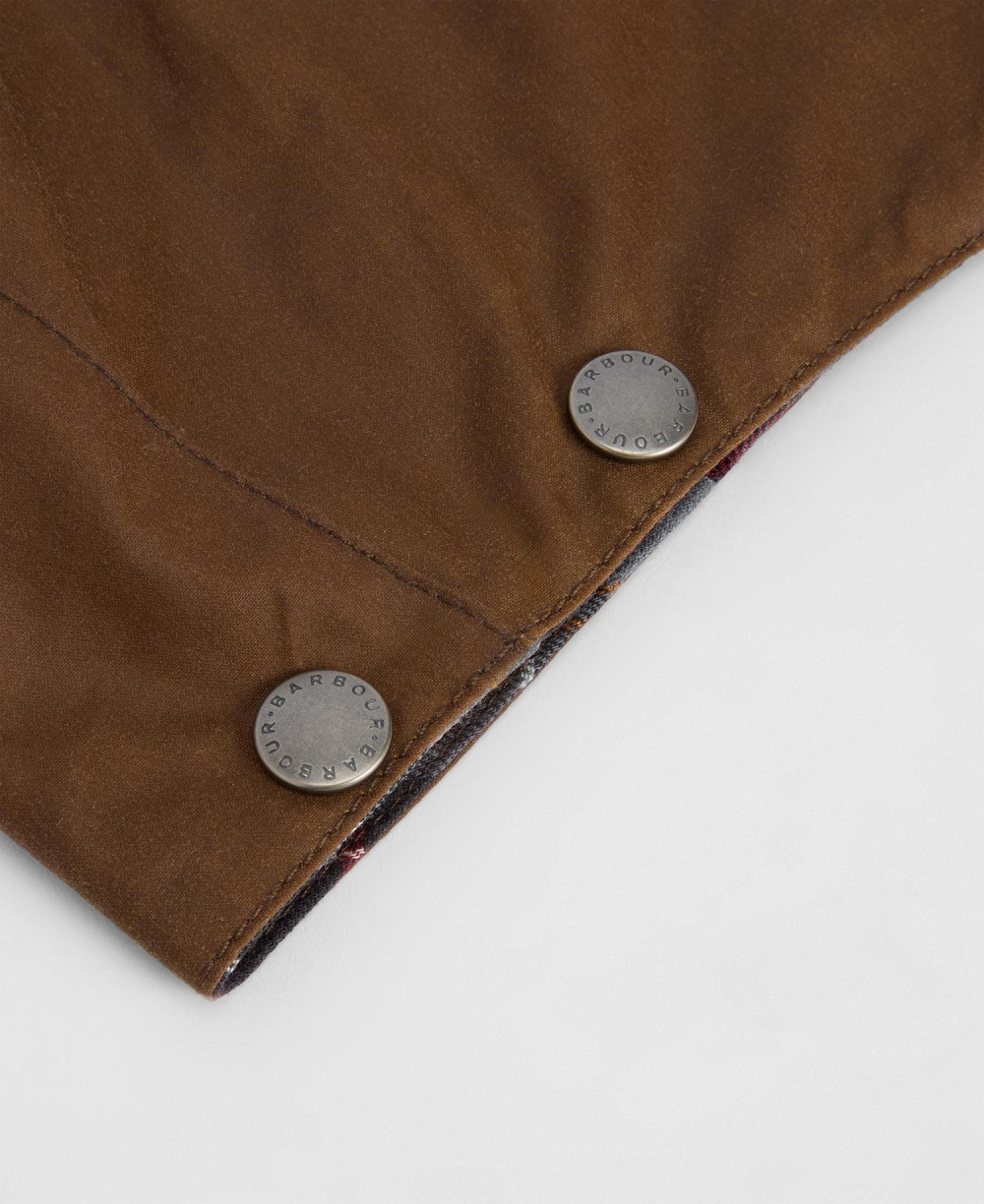 [Barbour x Paul Smith] 남여공용 브라운 왁스 후드