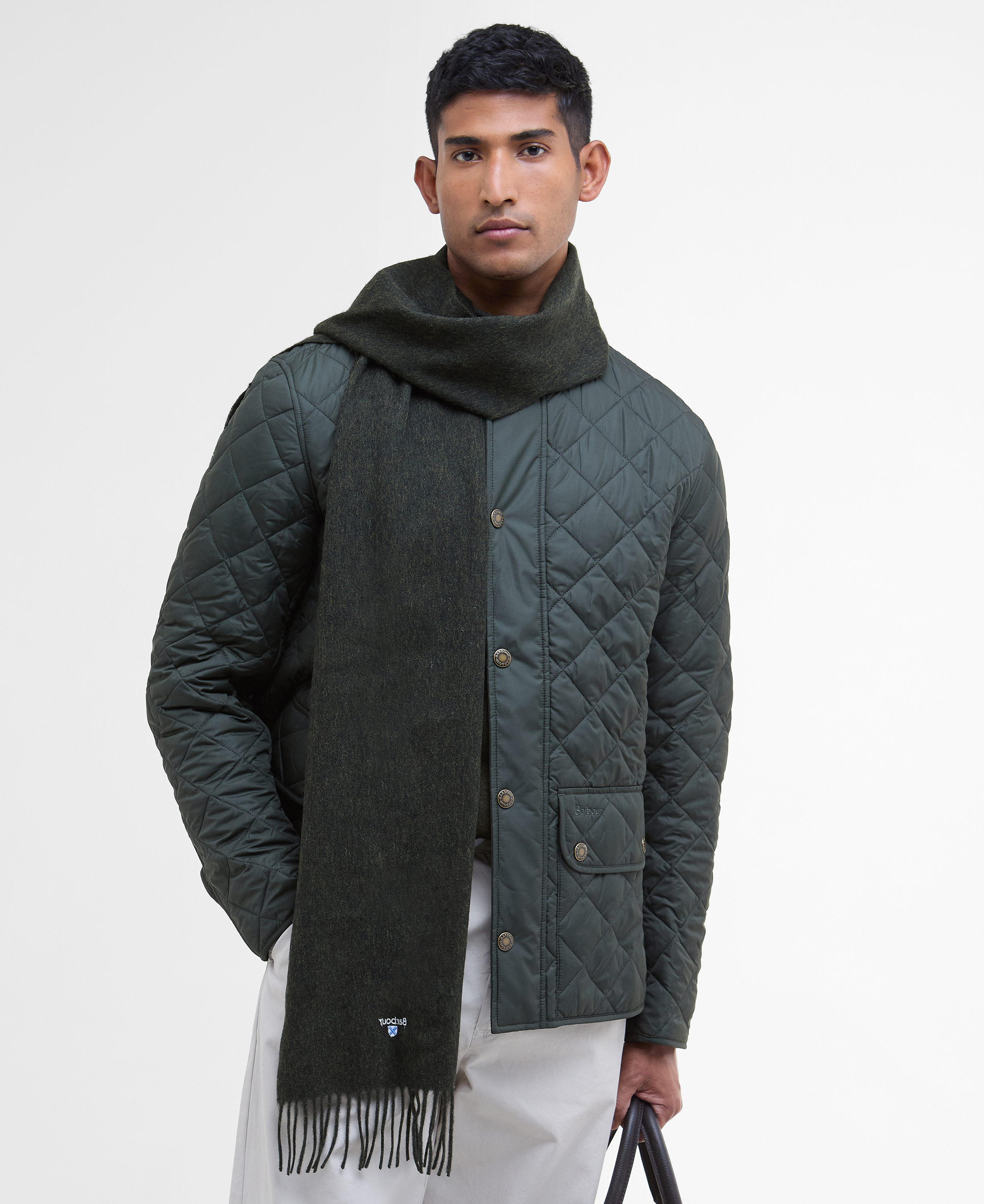 [25FW] 그린 Plain 램스울 스카프