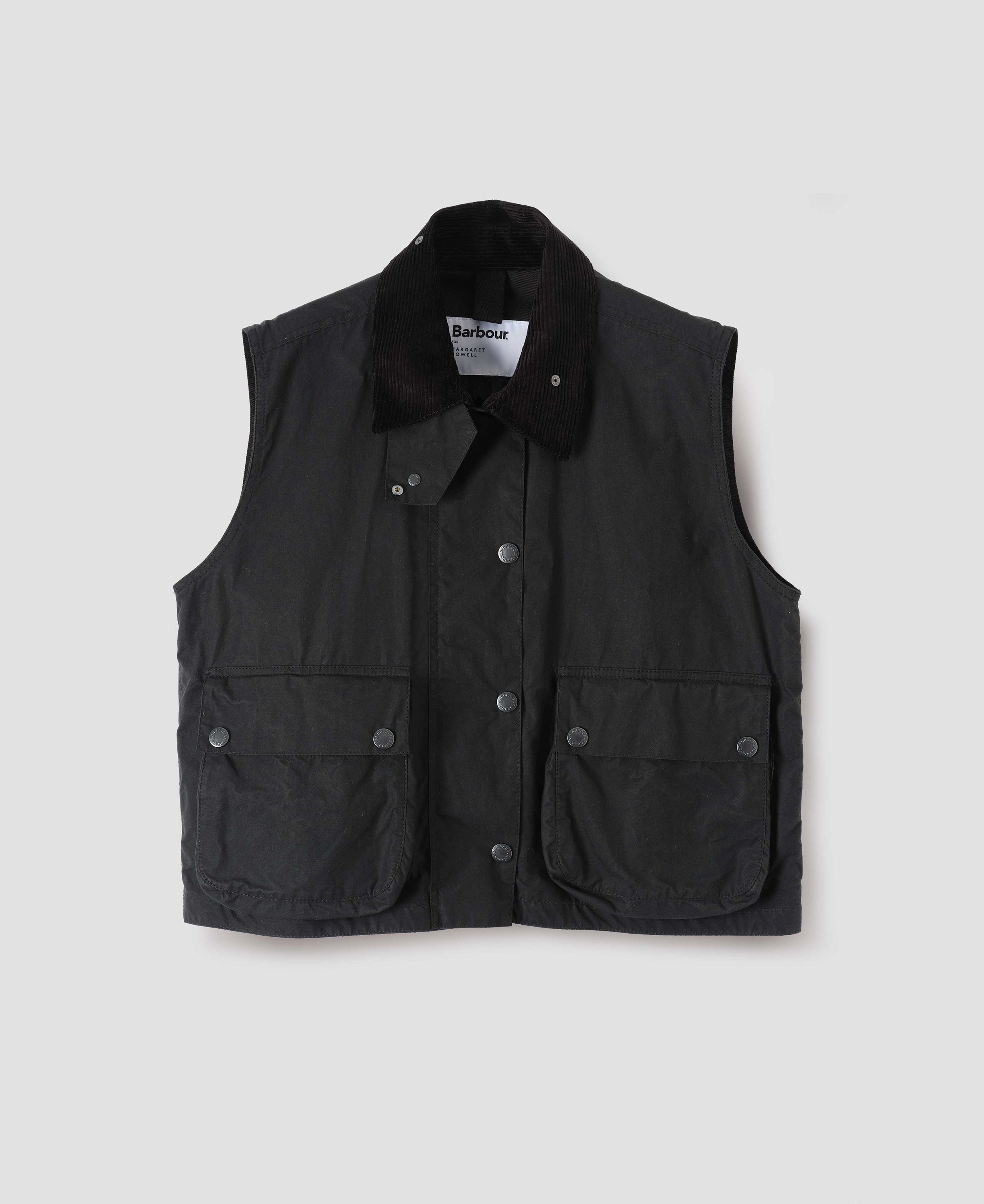 [Barbour x Margaret Howell] 여성 블랙 Bedale Gilet 베스트