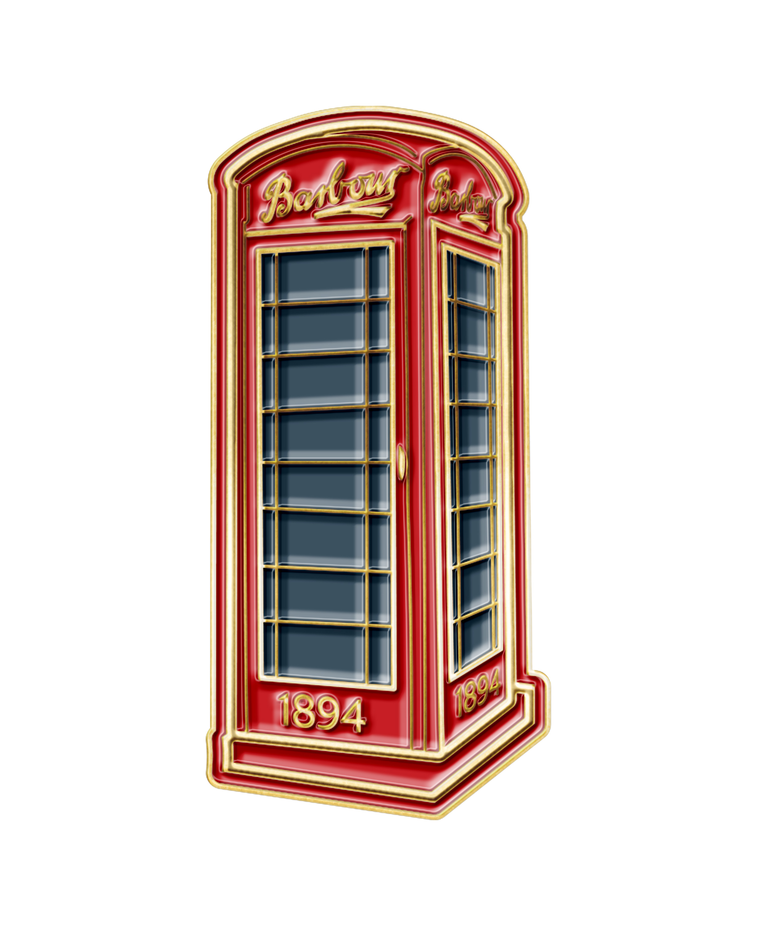 바버 Phone Box 핀뱃지