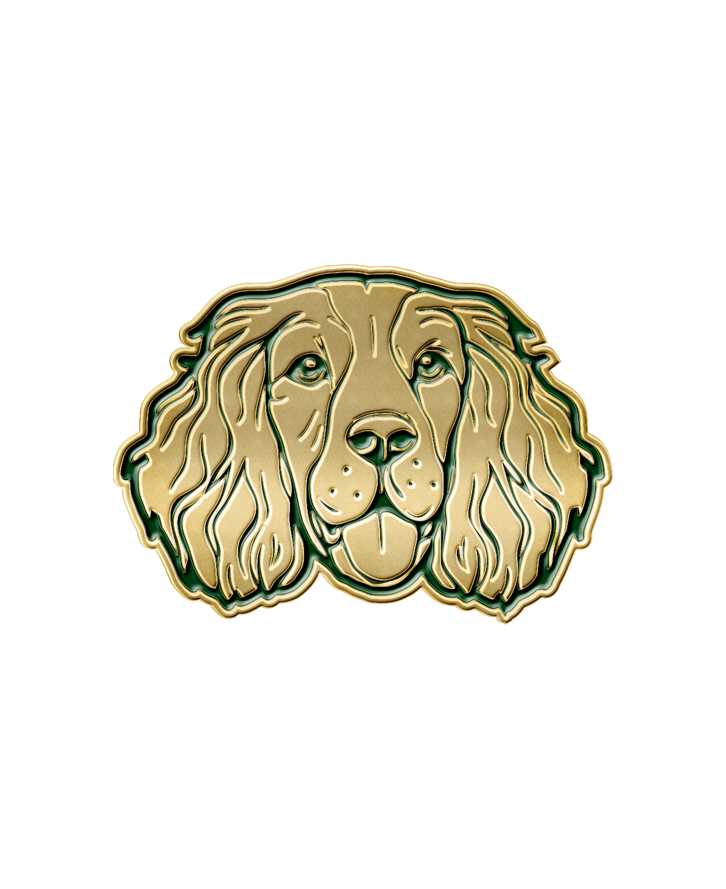 바버 Spaniel 핀뱃지