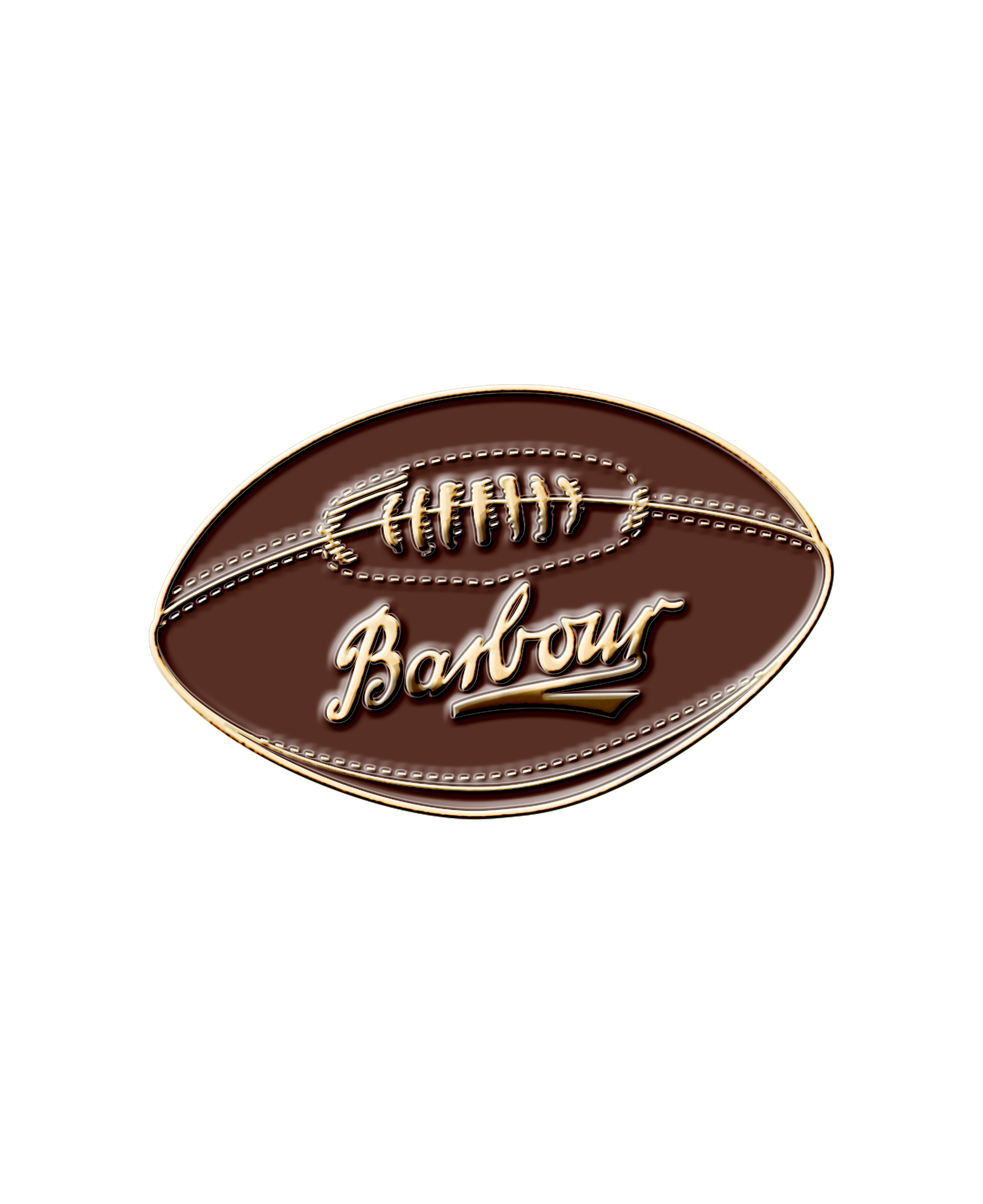 바버 브라운 Rugby 핀뱃지