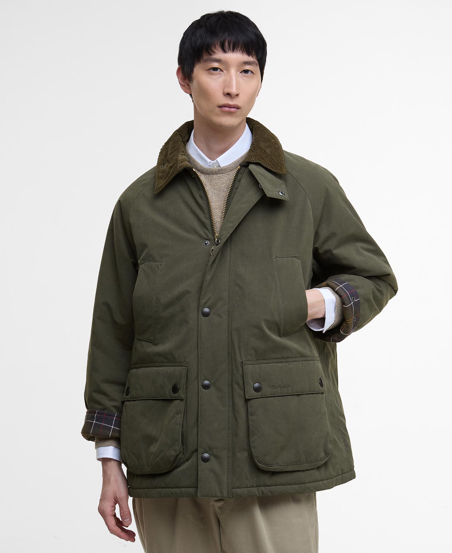 [26SS] 남성 올리브 Rollback OS Bedale 패디드 자켓