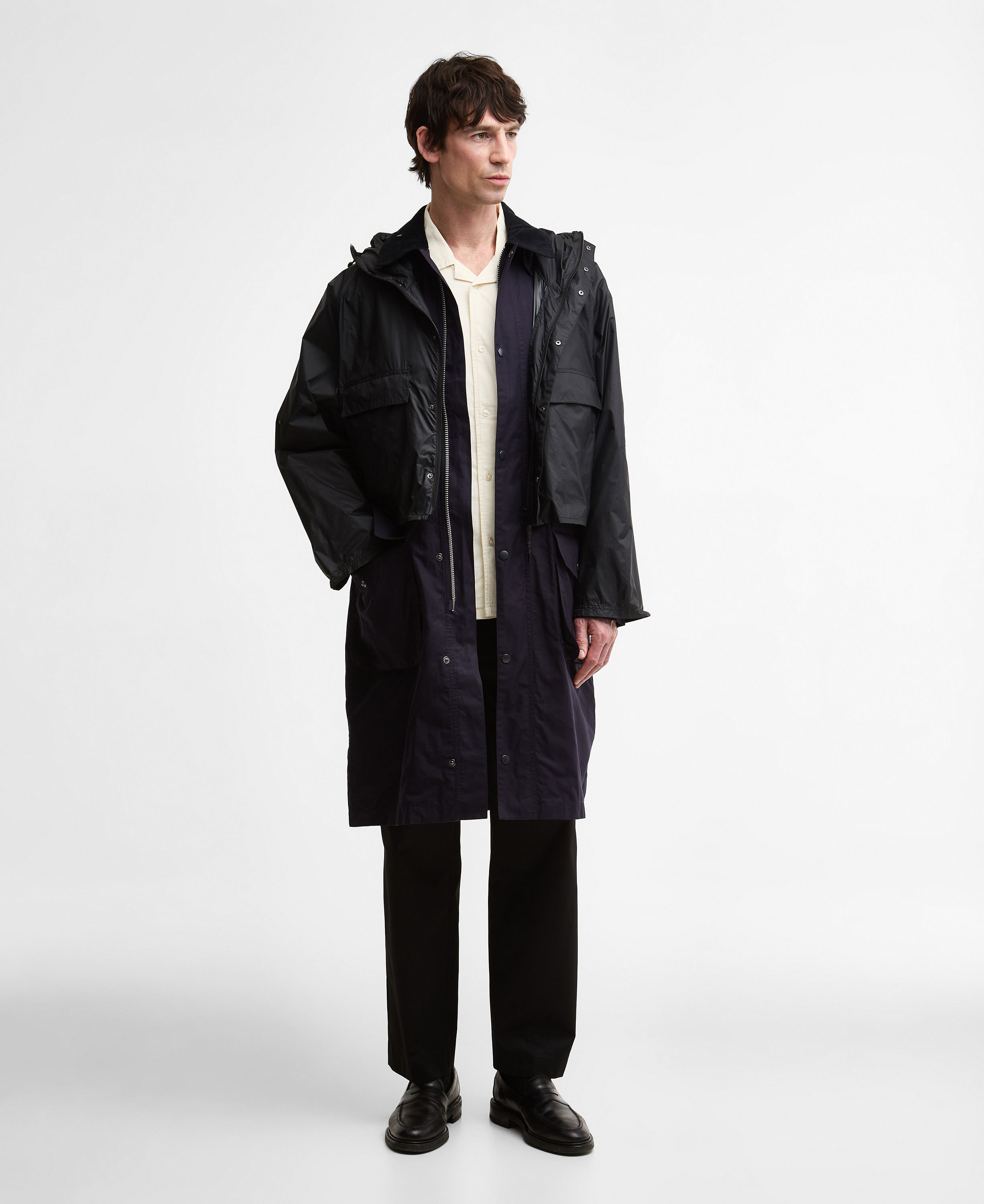 [Barbour X Kaptain Sunshine] 남성 네이비 Endurance 캐주얼 자켓