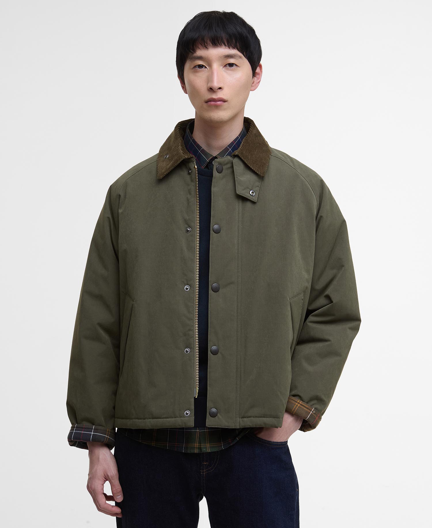[26SS] 남여공용 올리브 Rollback Transport 패디드 자켓
