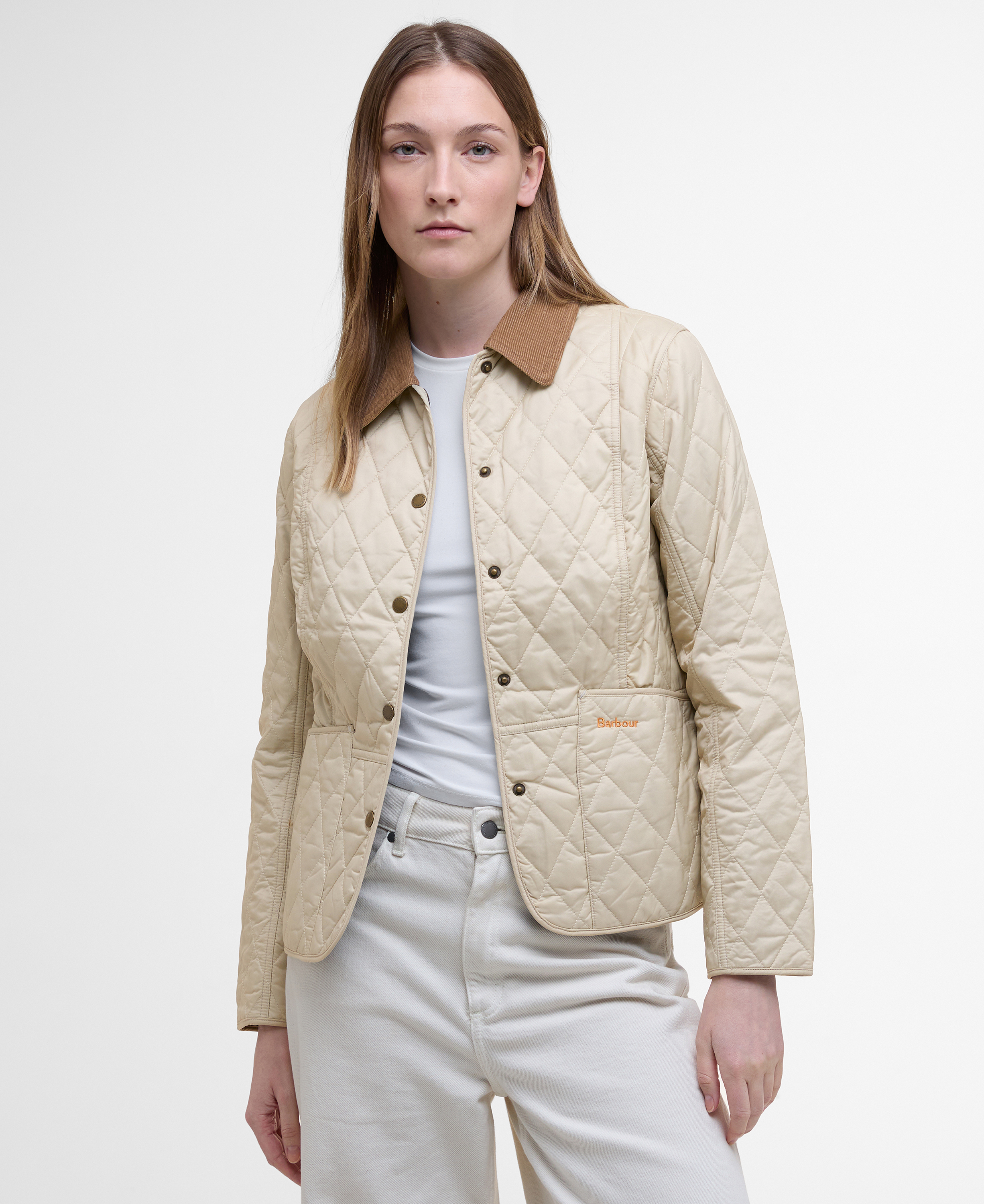 [26SS] 여성 크림 Summer Liddesdale 퀼팅 자켓