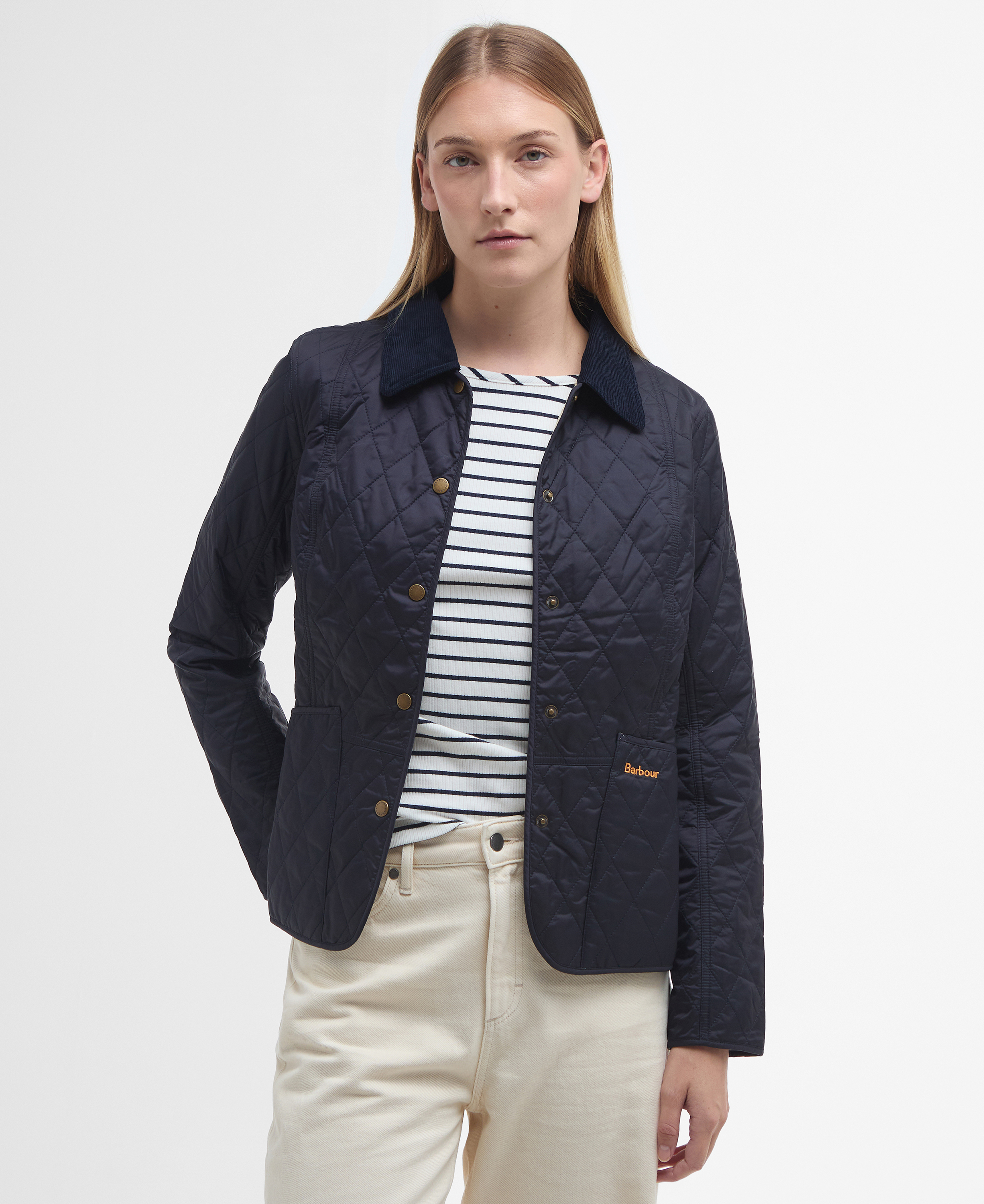 [26SS] 여성 네이비 Summer Liddesdale 퀼팅 자켓