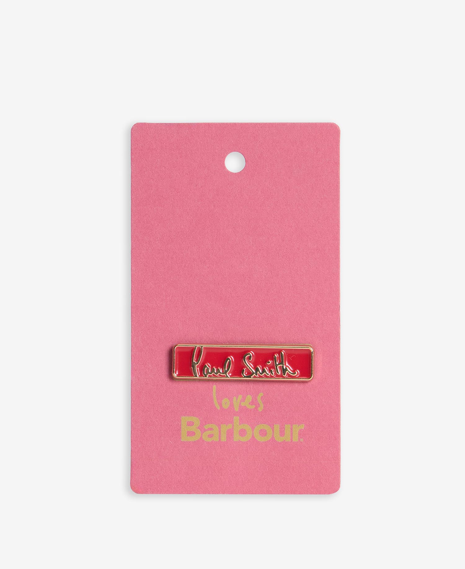 [Barbour x Paul Smith] 남여공용 레드 핀뱃지