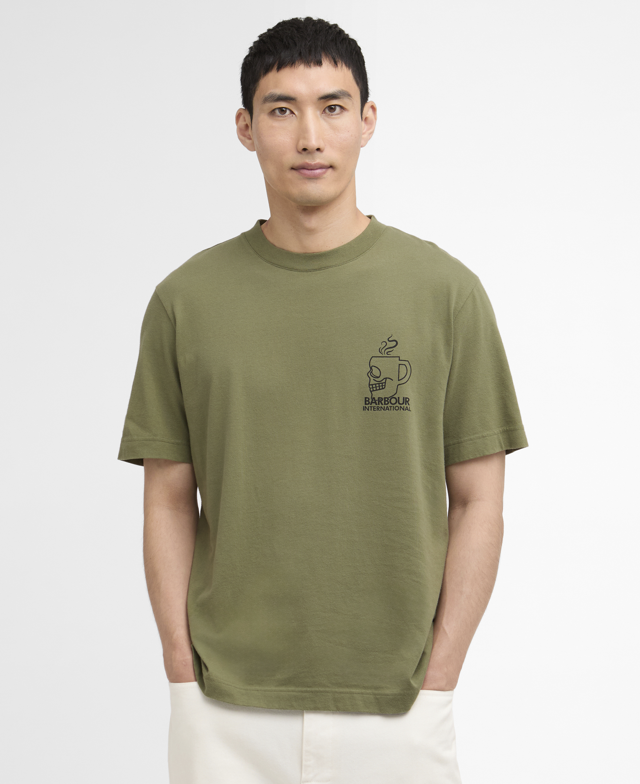 [26SS] 남성 올리브B.Intl Staithes Graphic 티셔츠