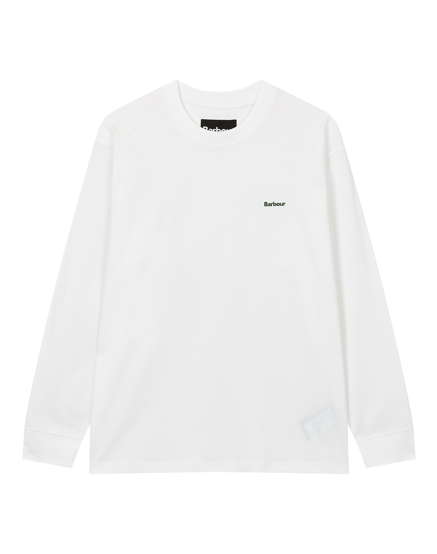 [26SS] 남성 화이트 OS fit Enbroidered Logo 긴팔 티셔츠