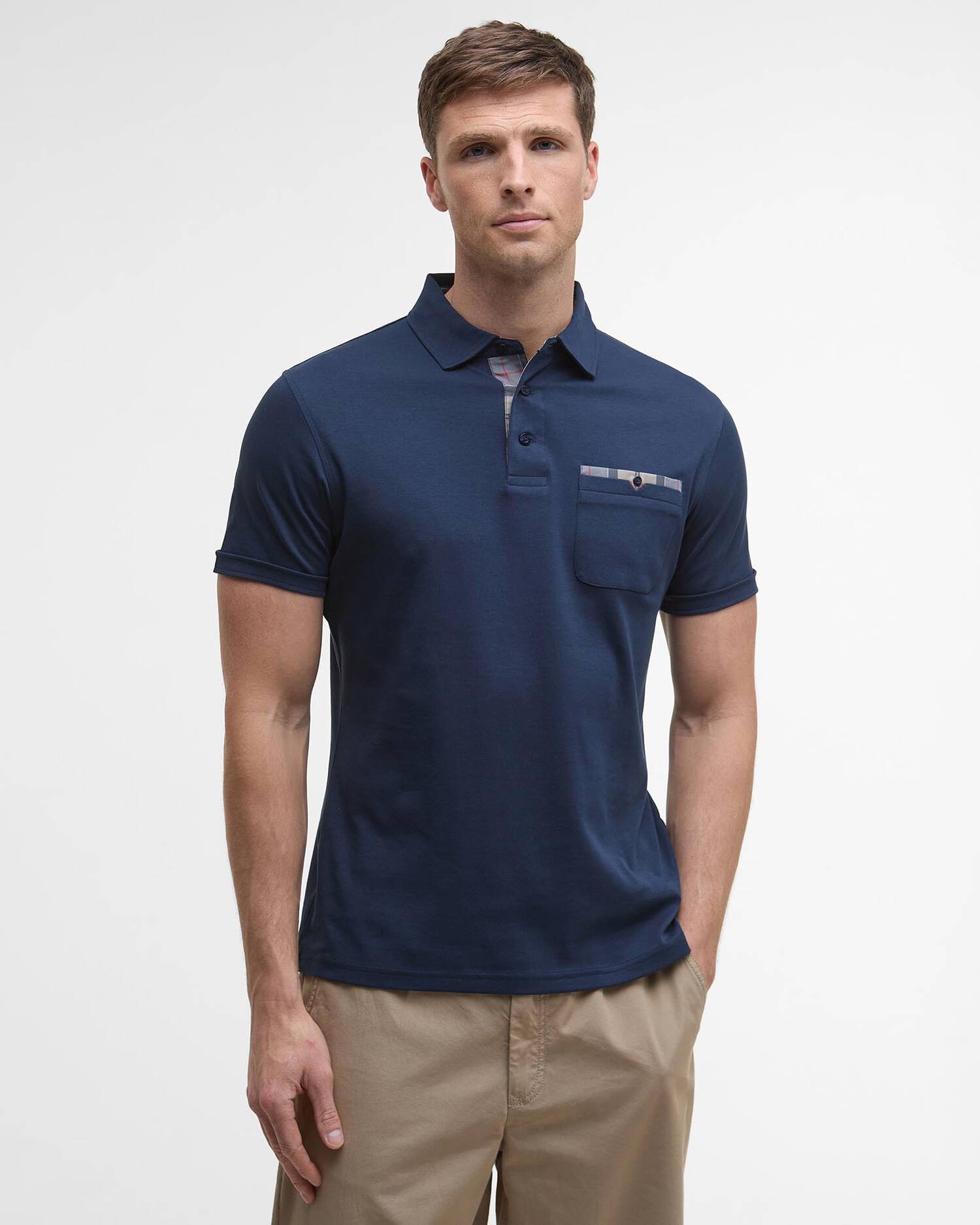 [26SS] 남성 네이비 Premium Corpatch 폴로셔츠 [Asian Fit]