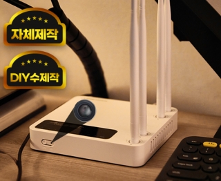 <실제 공유기에 설치>모듈설치 커스텀 자체제작 무선 wifi 카메라 홈캠 사무실 감시카메라
