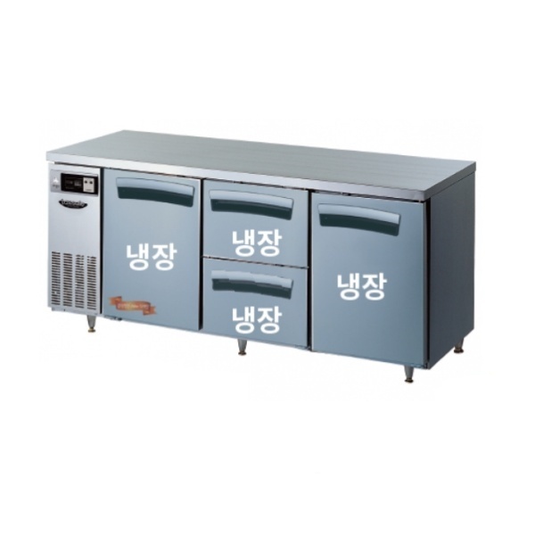 라셀르 카페형 결합식 테이블 LT-1834R-SDS 우유서랍 1800 올냉장 냉장4칸  간냉식 올스텐