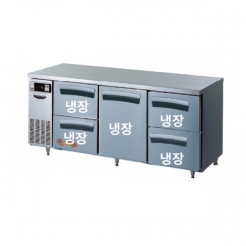 라셀르 카페형 결합식 테이블 LT-1834R-DSD 우유서랍 1800 올냉장 냉장5칸  간냉식 올스텐