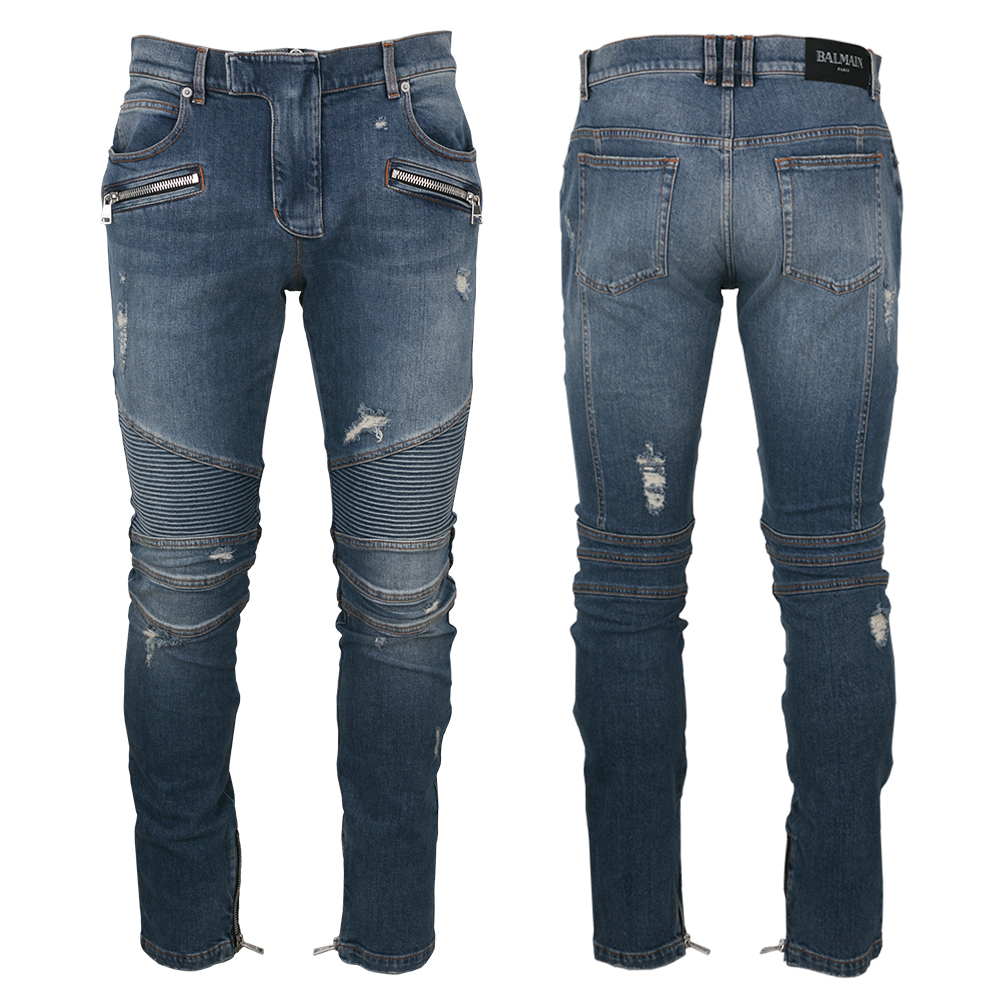 [passo97] 발망 슬림핏 남성 바이커진 DH1MG009 DE57 6KD