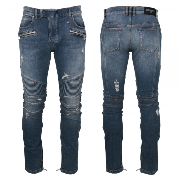 [passo97] 발망 슬림핏 남성 바이커진 DH1MG009 DE57 6KD