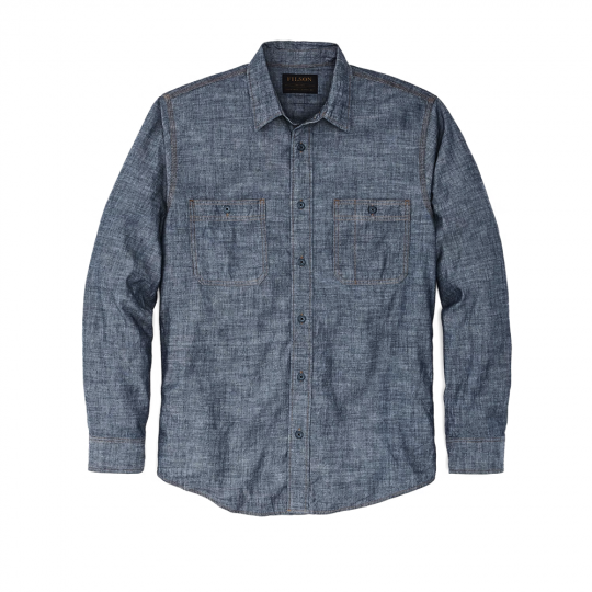 CHAMBRAY CPO SHIRT (Rinsed Indigo)