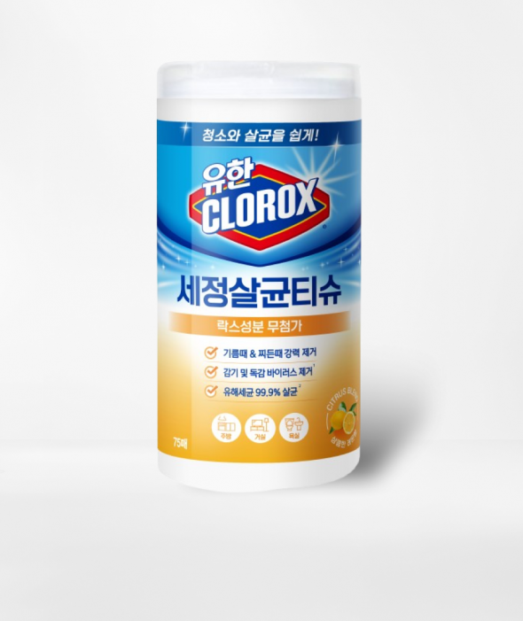 세정살균티슈 시트러스블랜드향(75매)