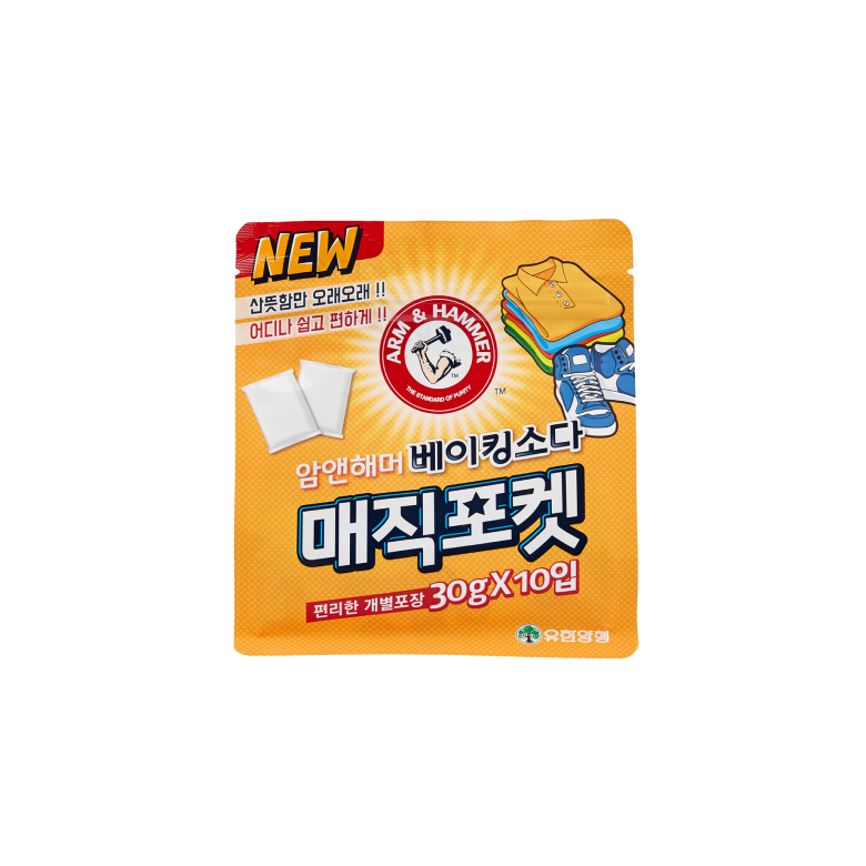 베이킹소다 탈취제 부직포형 30g 10입 매직포켓 암앤해머