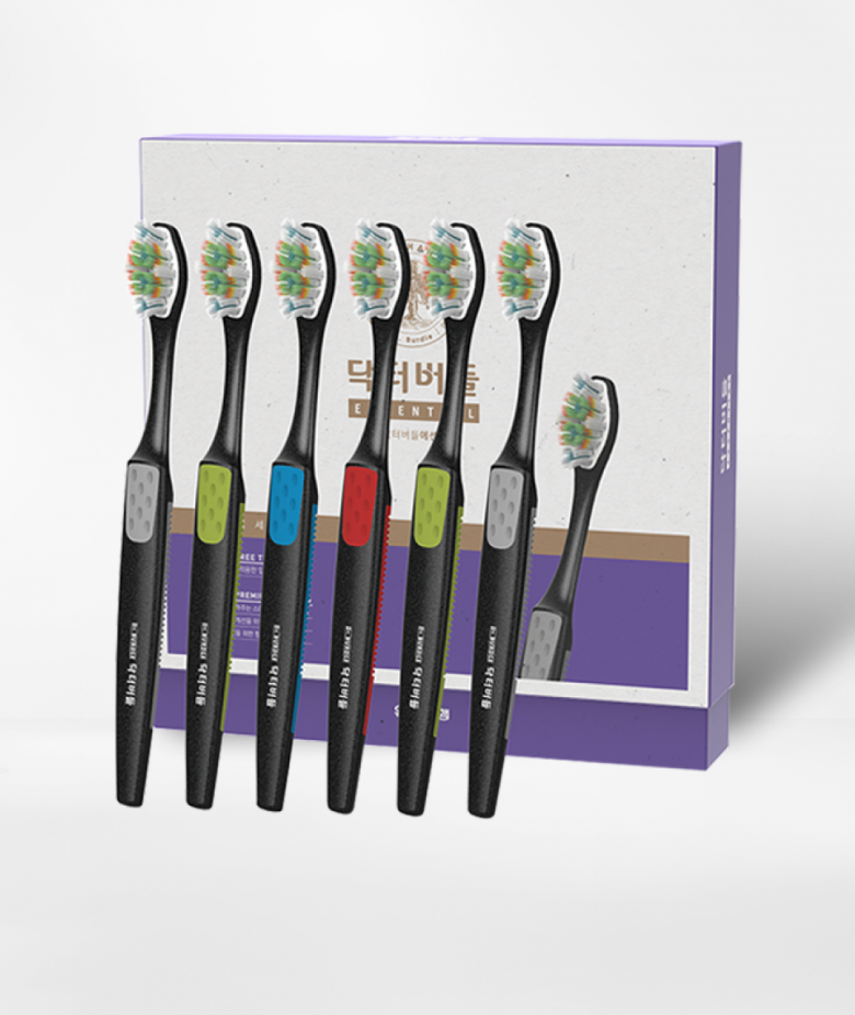 입체미세모 칫솔 6개입 닥터버들