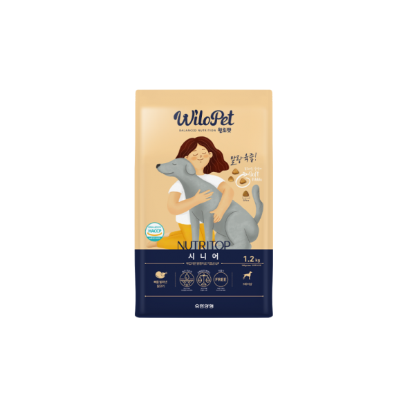 [시니어] 윌로펫 강아지 소프트사료 1.2kg <소비기한: ~25년 11월까지>
