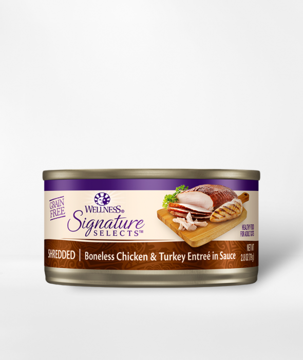 [고양이 수제 습식사료]닭고기와 칠면조 150g 웰니스 코어 시그니쳐 셀렉트 슈레드