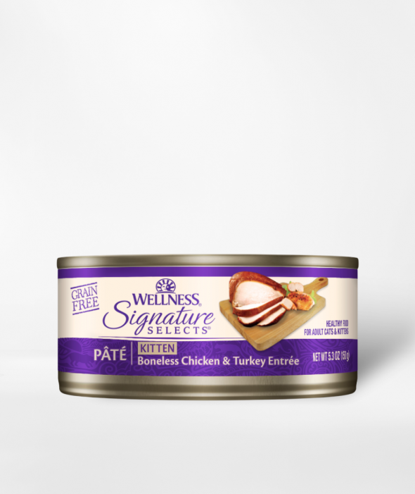 [키튼 습식사료]닭고기와 칠면조 150g 웰니스 코어 시그니쳐 셀렉트 파테 고양이