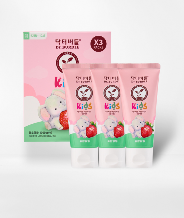 유아 키즈 치약 딸기향(60g*3개)